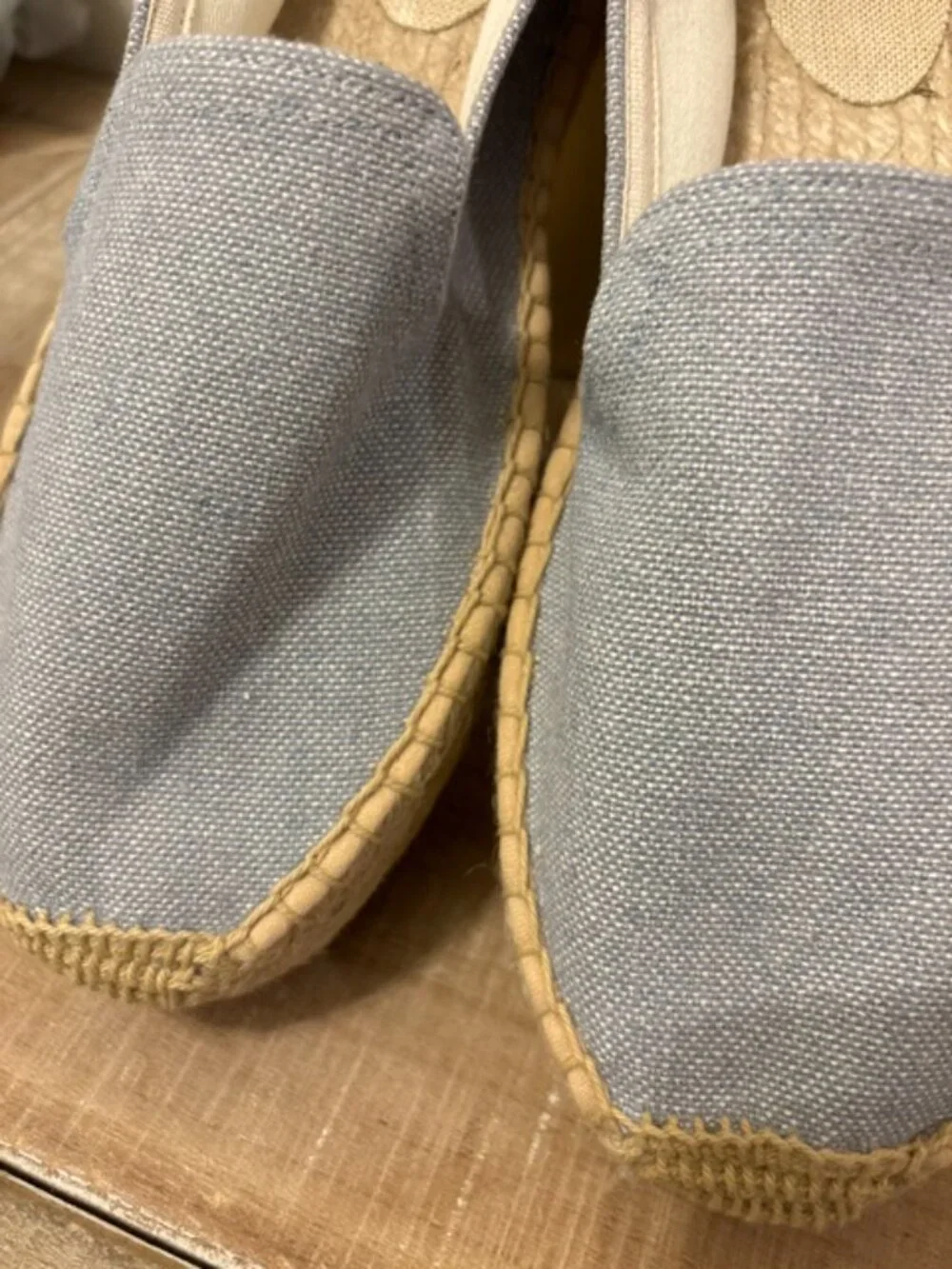 NWOT Soludos Smoking Platform Espadrille Dolphin Blue Sizes 8 9 10